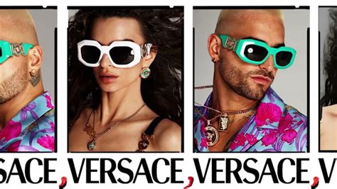 versace maluma glasses|VERSACE SS 22’ Eyewear Campaign Starring Emily Ratajkowski .